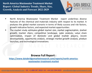North America Wastewater Treatment Market  report