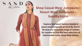 Shop Casual Wear Jumpsuits For Women | Resort Wear Jumpsuits – SandByShirin