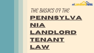 Take a Closer Look at Some Key Elements About Pennsylvania Landlord Tenant Law