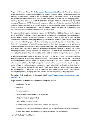 Incident Response Market Size, Growth Strategies, Competitive Landscape 2030