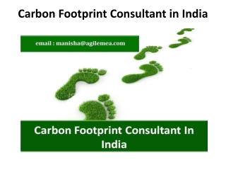 Carbon Footprint Consultant in India