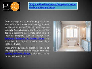 Bathroom Designers in Yorba Linda