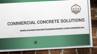 Commercial Concrete Solutions