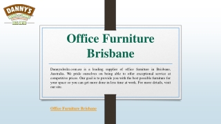 Office Furniture Brisbane | Dannysdesks.com.au
