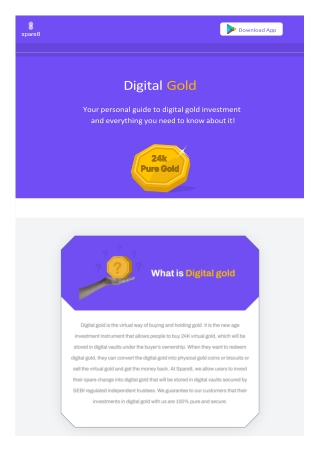 All About Digital Gold - Buy & Invest In Digital Gold With Spare8