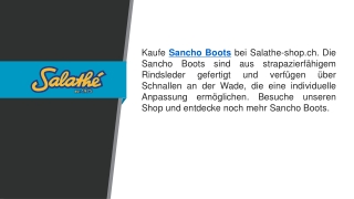 Sancho Boots   Salathe-shop.ch