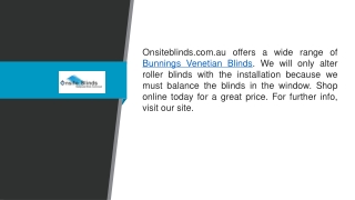 Bunnings Venetian Blinds  Onsiteblinds.com