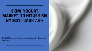 Skim Yogurt Market Size, Share | Industry Growth