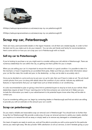 scrap yard peterborough