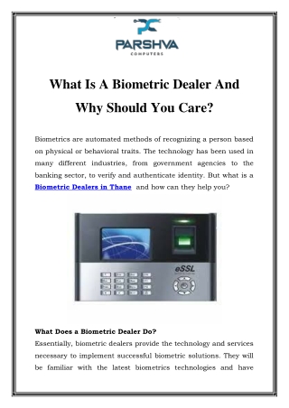 Biometric Dealers in Thane Call-9870270167