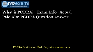 What is PCDRA? | Exam Info | Actual Palo Alto PCDRA Question Answer [2023]