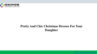 Pretty And Chic Christmas Dresses For Your Daughter