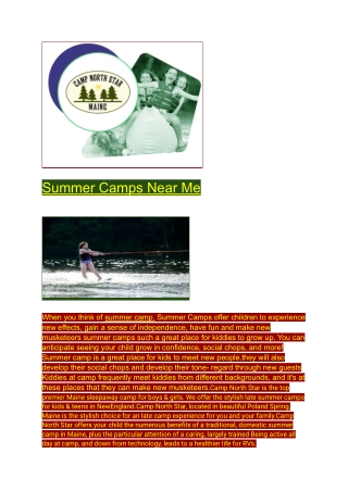 Summer Camps Near Me