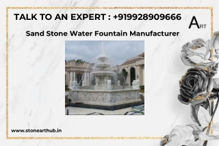 Sand Stone Water Fountain Manufacturer - Call Now 9928909666