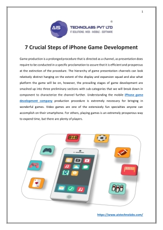 7 Crucial Steps of iPhone Game Development
