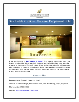 Best Hotels in Jaipur