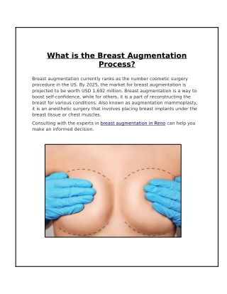 What is the Procedure for Breast Augmentation?