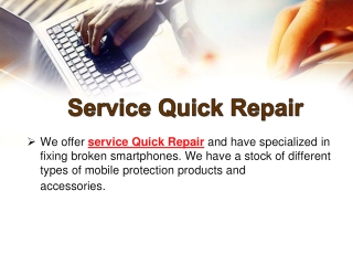 Service Quick Repair