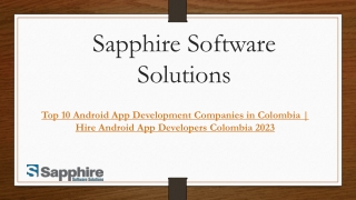 Top 10 Android App Development Companies in Colombia  Hire Android App Developers Colombia 2023