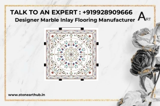 Designer Marble Inlay Flooring Manufacturer - Call Now 9928909666