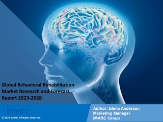 Behavioral Rehabilitation Market Research and Forecast Report 2023-2028