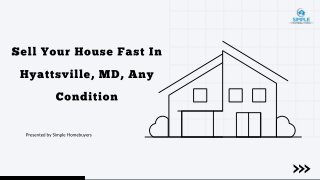 Sell Your House Fast In Hyattsville, MD Without Any Hassle