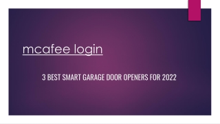 mcafee login
