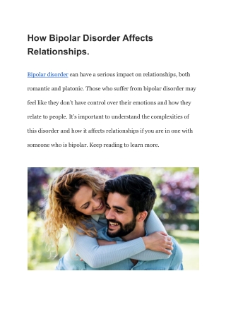 How Bipolar Disorder Affects Relationships (1) (1)