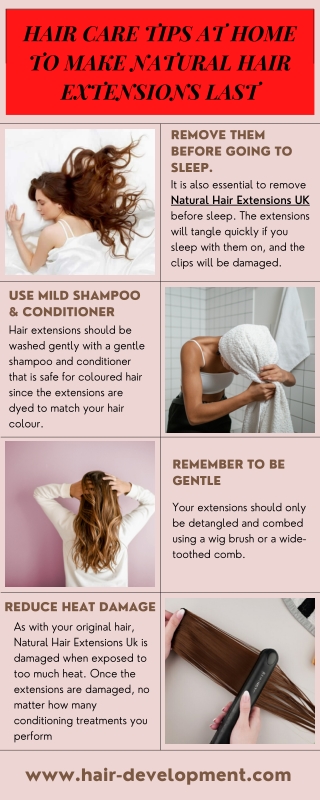 HAIR CARE TIPS AT HOME TO MAKE NATURAL HAIR EXTENSIONS LAST