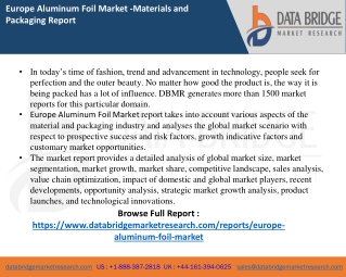 Europe Aluminum Foil Market
