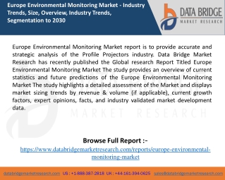 Europe Environmental Monitoring Market Report