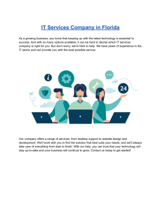 IT Services Company in Florida