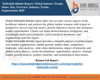 Telehealth Market report