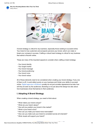 Why Your Branding Matters More Than You Think