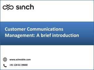 Customer Communications Management: A brief introduction