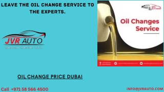 Oil Change Price Dubai | Best Oil Change Price in Dubai