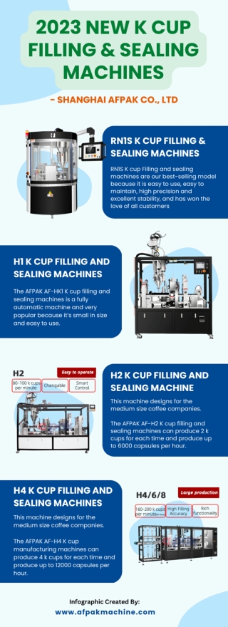 2023 New K cup filling and sealing machines - Shanghai AFPak Co., Ltd