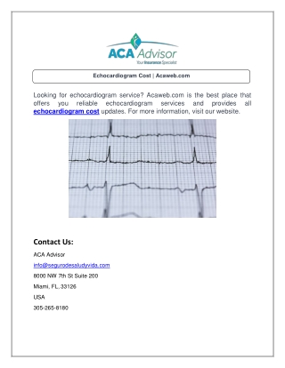 Echocardiogram Cost  Acaweb.com