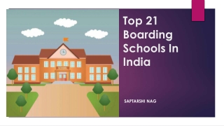 TOP 21 BOARDING SCHOOL IN INDIA