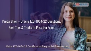 Preparation - 1Z0-1054-22 Questions, Best Tips & Tricks to Pass the Exam