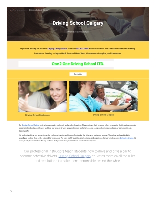 Calgary Driving School, Best Driving School in Calgary
