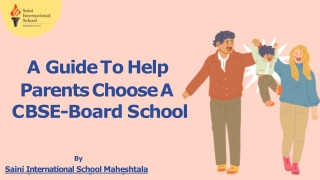 A Guide To Help Parents Choose A CBSE-Board School