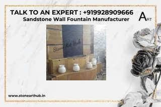 Sandstone Wall Fountain Manufacturer - Call Now 9928909666