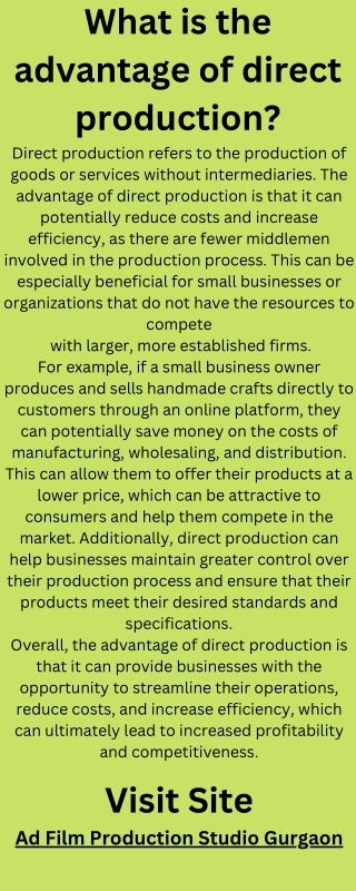 Ad Film Production Studio Gurgaon