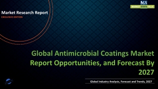 Antimicrobial Coatings Market Worth US$ 6.12 billion by 2027