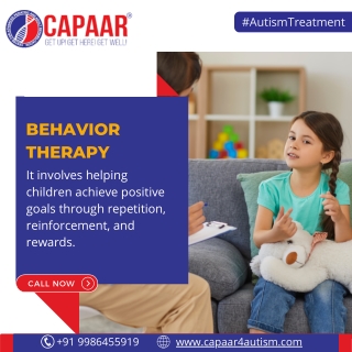 Behavior therapy for Autism Childrens | Autism Treatment in Bangalore | CAPAAR