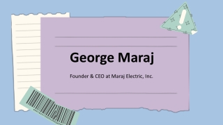 George Maraj - An Assertive and Competent Professional