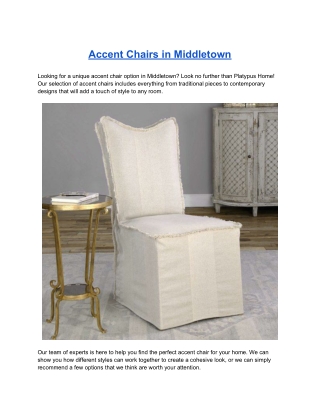 Accent Chairs in Middletown
