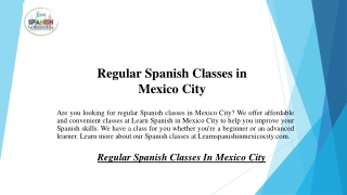 Regular Spanish Classes in Mexico City  Learnspanishinmexicocity.com