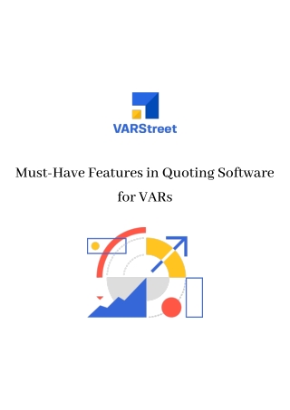 Must-Have Features in Quoting Software for VARs